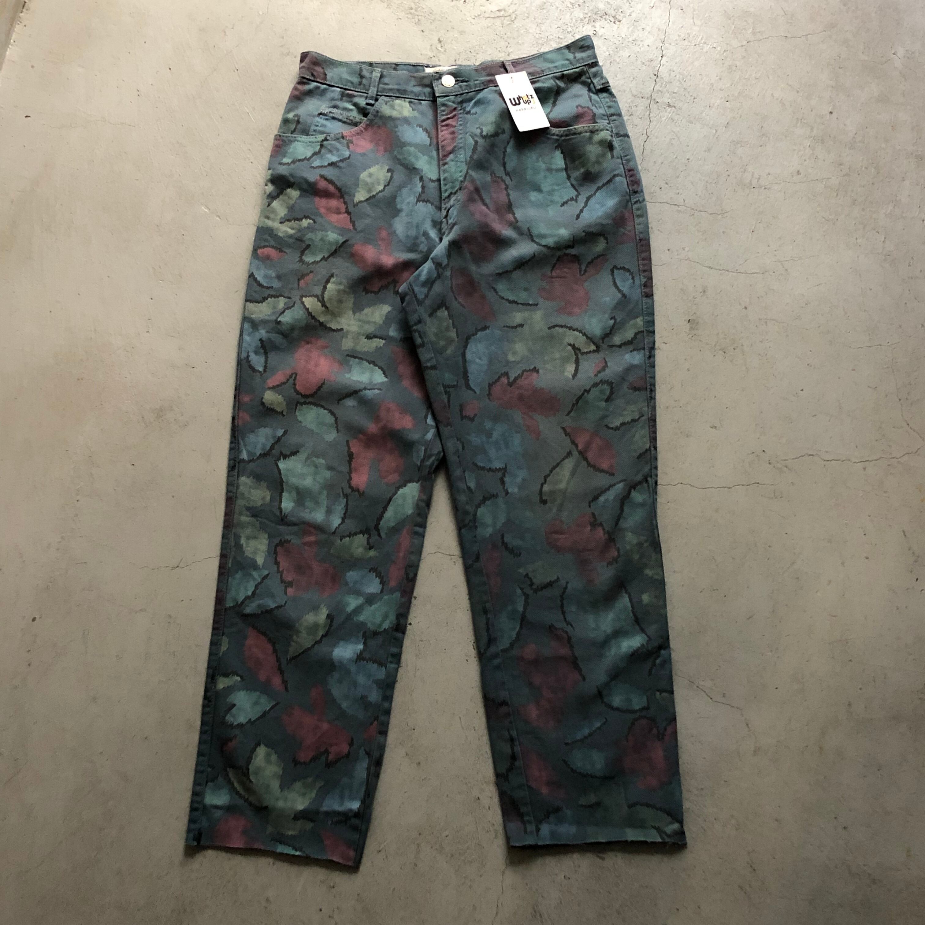 1980s Calvin Klein Sports Leaf Camouflage tailored pant【高円寺店】
