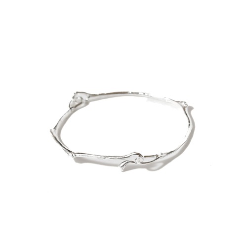 s925 Branch Texture Bangle