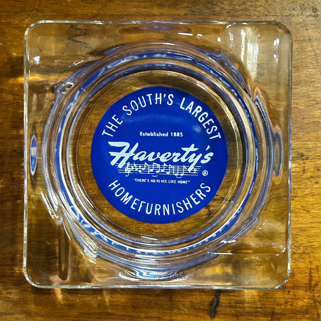 HAVERTY’S FURNITURE ヴィンテージ アドバタイジング ガラス灰皿 USA