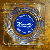 HAVERTY’S FURNITURE ヴィンテージ アドバタイジング ガラス灰皿 USA