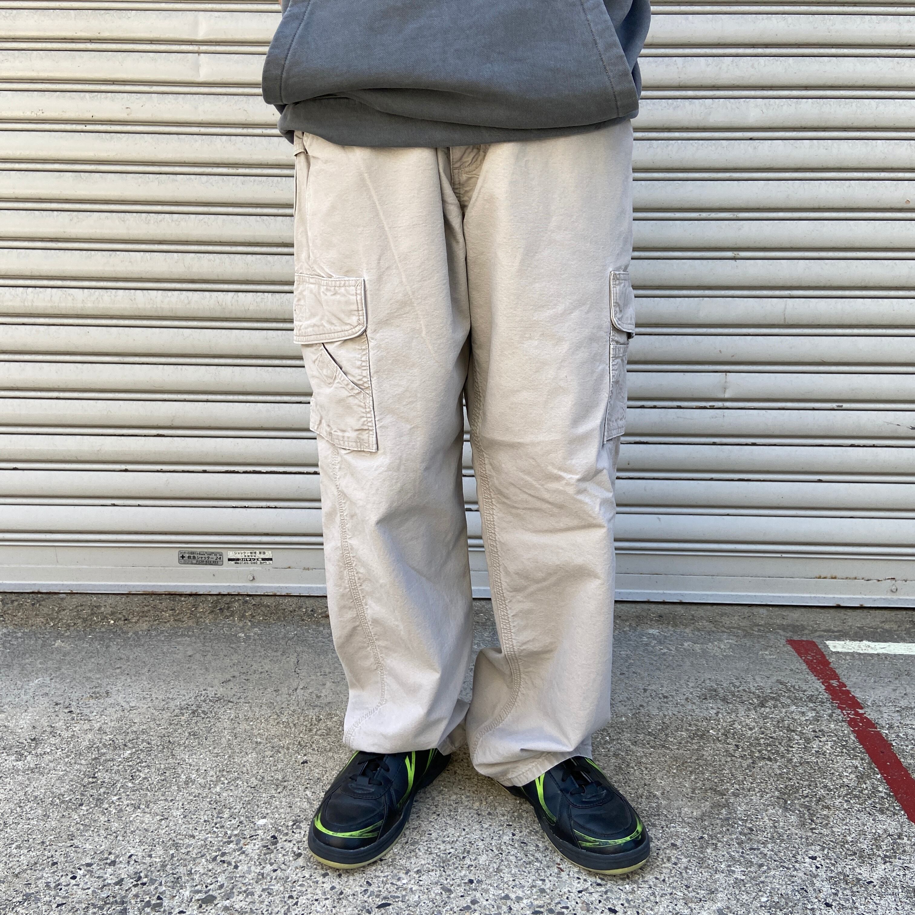 送料無料』Carhartt ワークカーゴパンツ コットン サンドベージュ