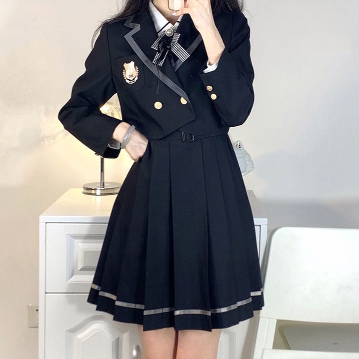 Mサイズ制服セットアップ　女子　高校 ショートジャケット付き制服セットアップ | Maiden's Rêve