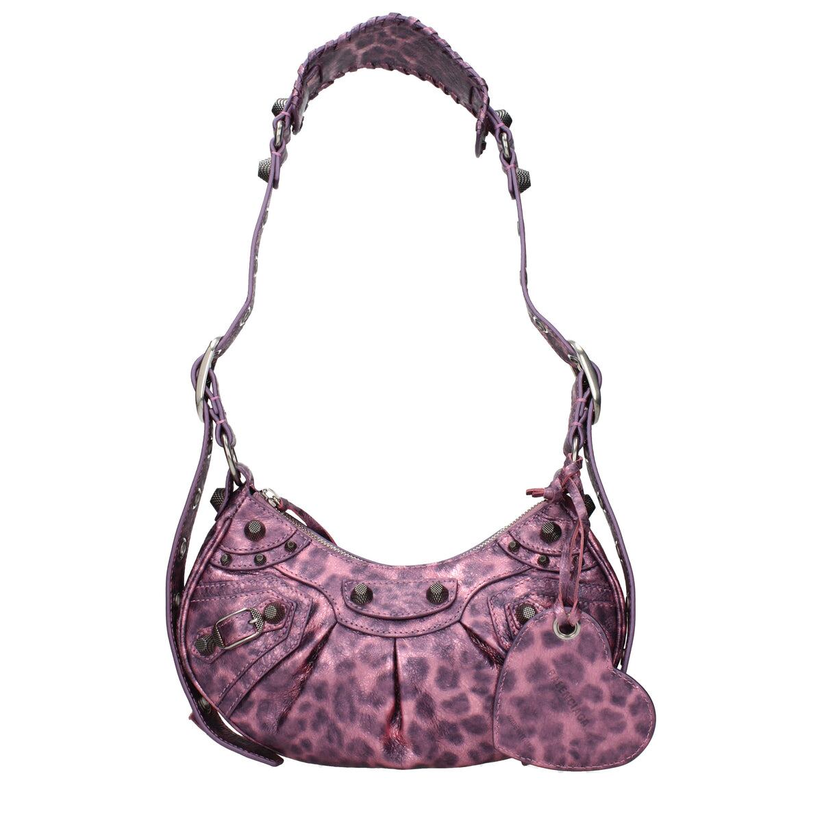 BALENCIAGA バレンシアガ レディース ショルダーバッグ レザー ピンク