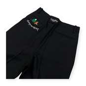 CASTELBAJAC SPORT カステルバジャック 刺繍入り ツータック スラックスパンツ サイズ 74 /ブラック/日本製
