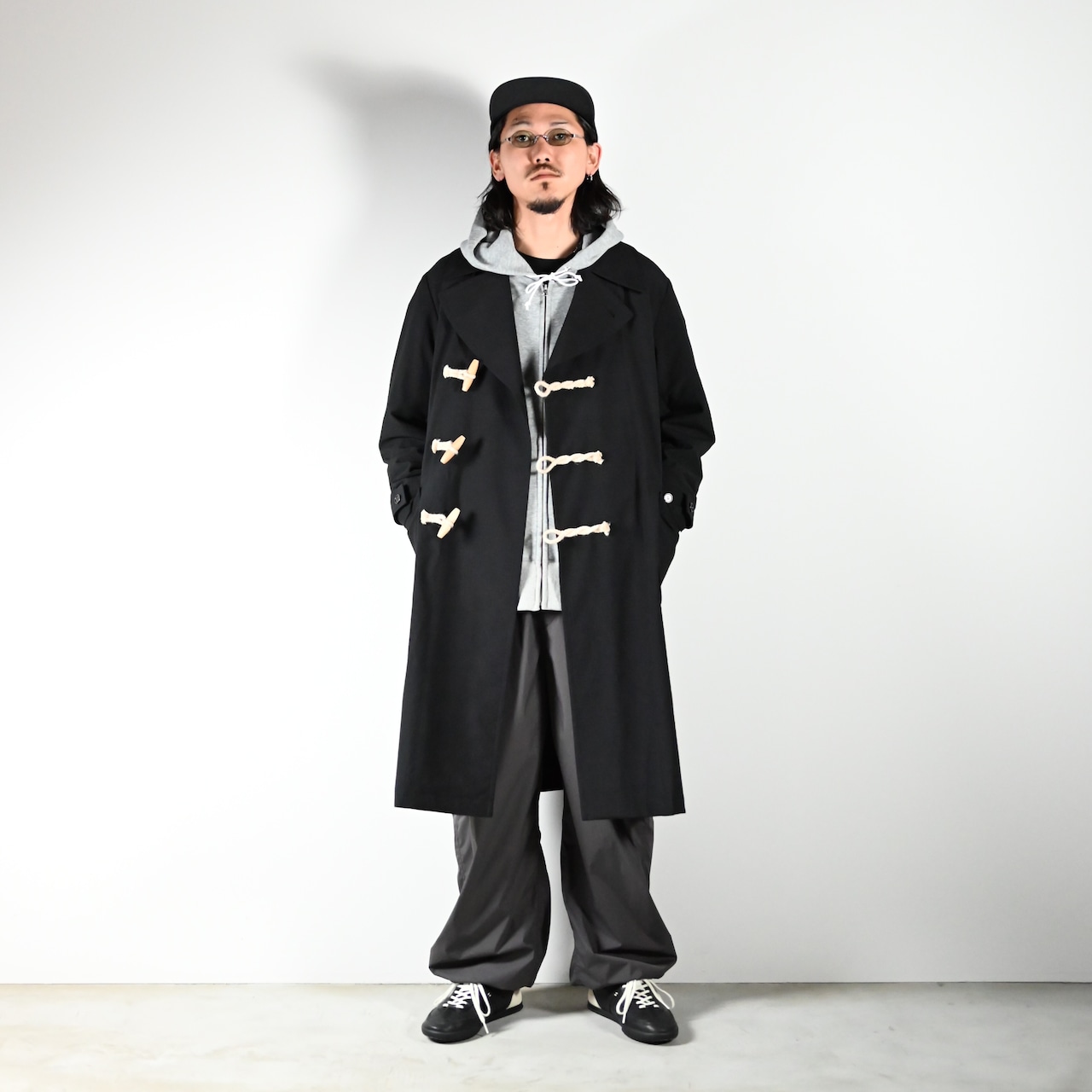 product twelve / High Count Wool Ripstop Duffle Coat コーディネート2