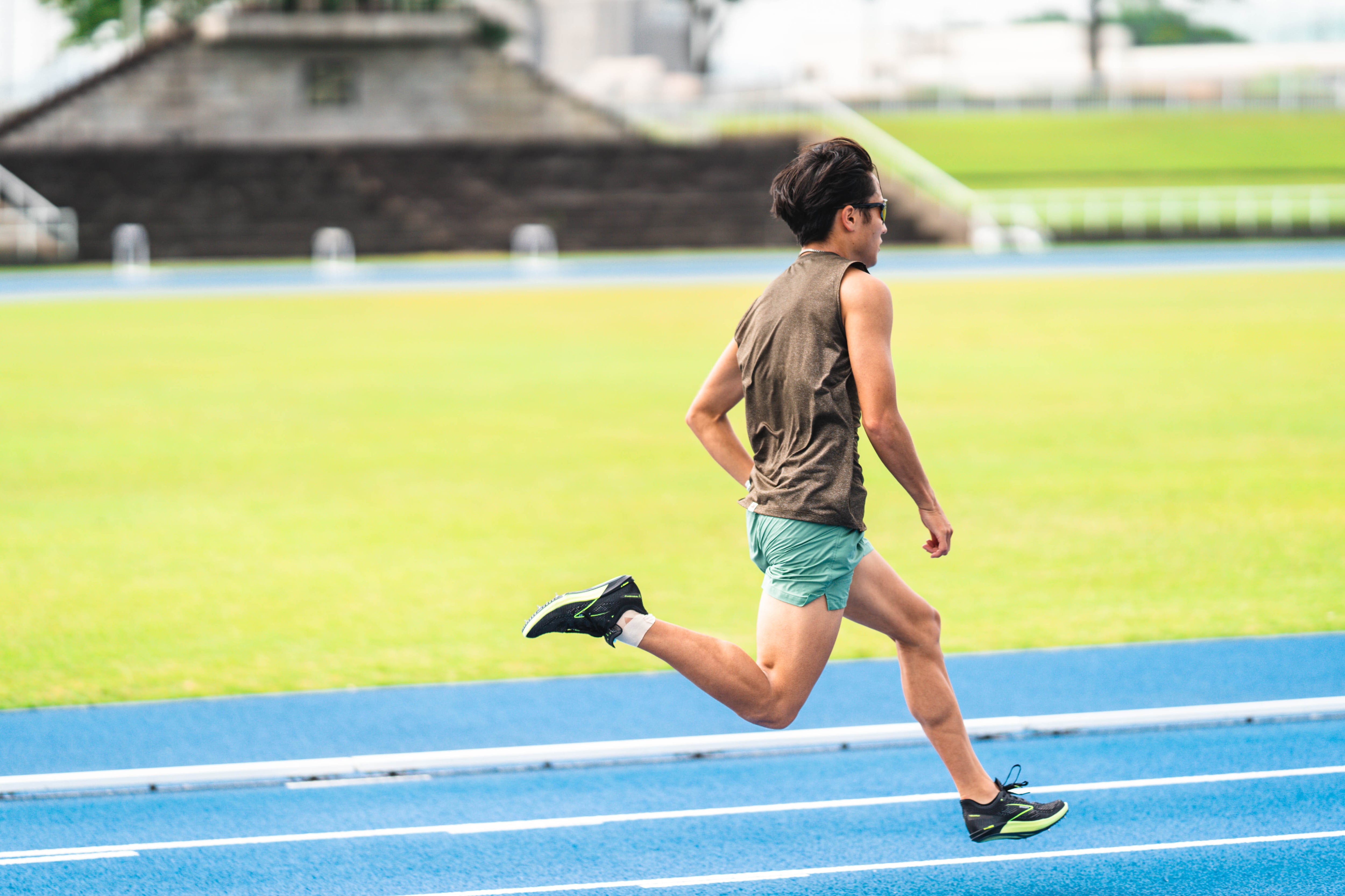 Arrow Racing Short: Color Malachite | TANNUKI Running Wear Shop