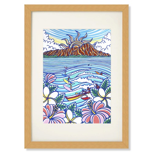 Art Print A4（Surfers Paradise）with Frame