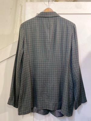 old dark green check jacket