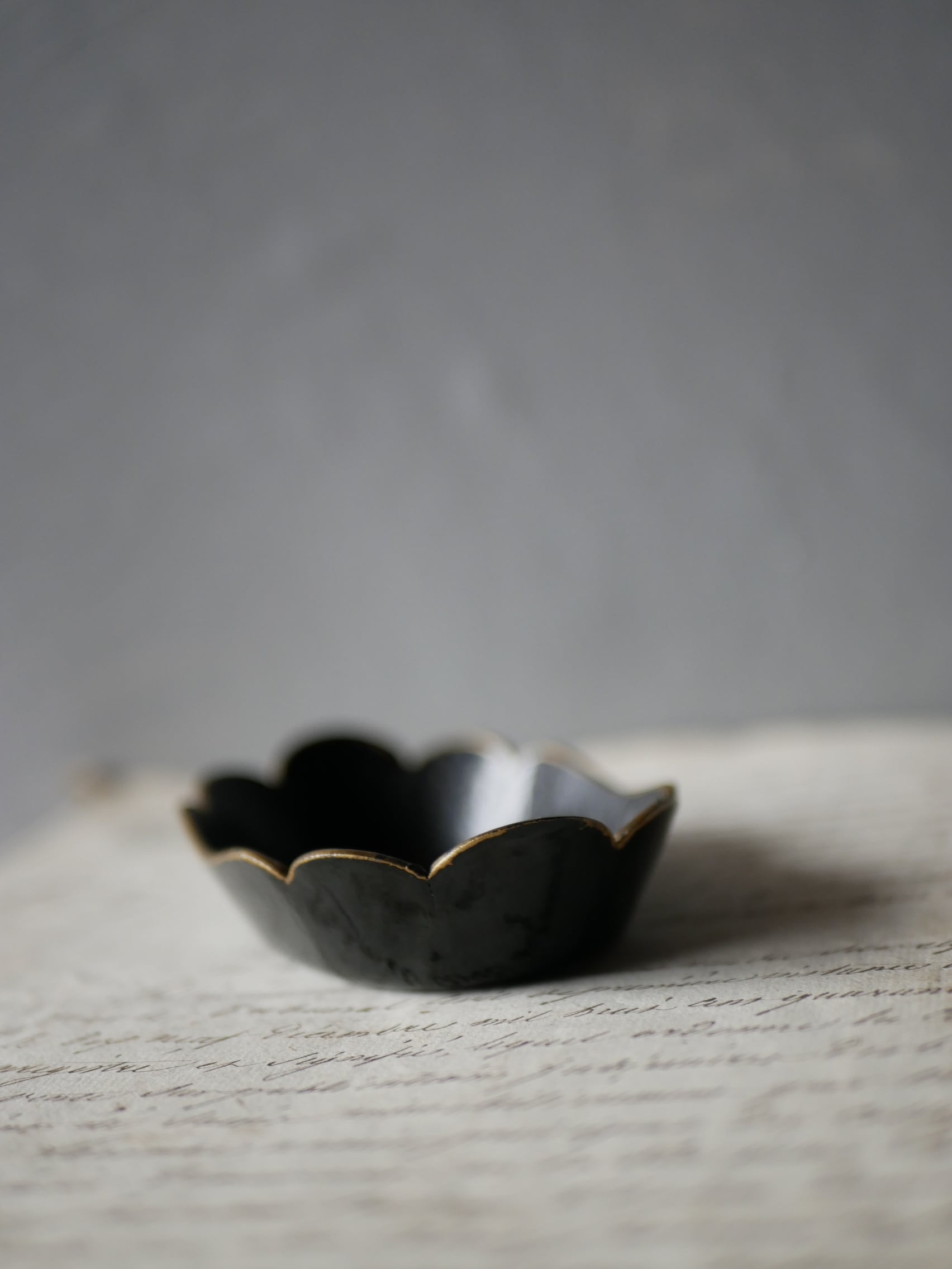 フランス アンティーク パピエマシェ 小物入れ OLIBET ノベルティ