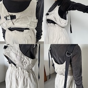 buckle military bustier/ecru