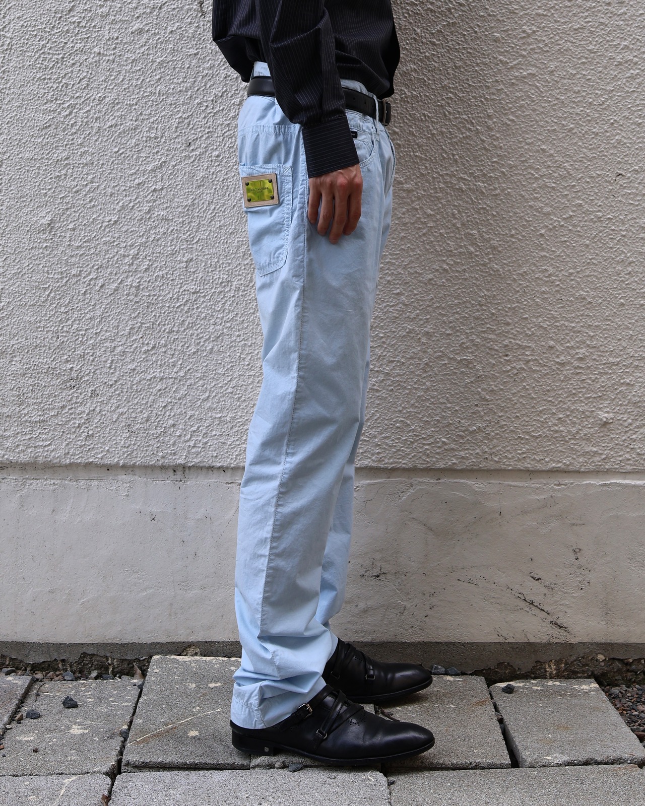 【DOLCE&GABBANA】coloring slim fit trousers