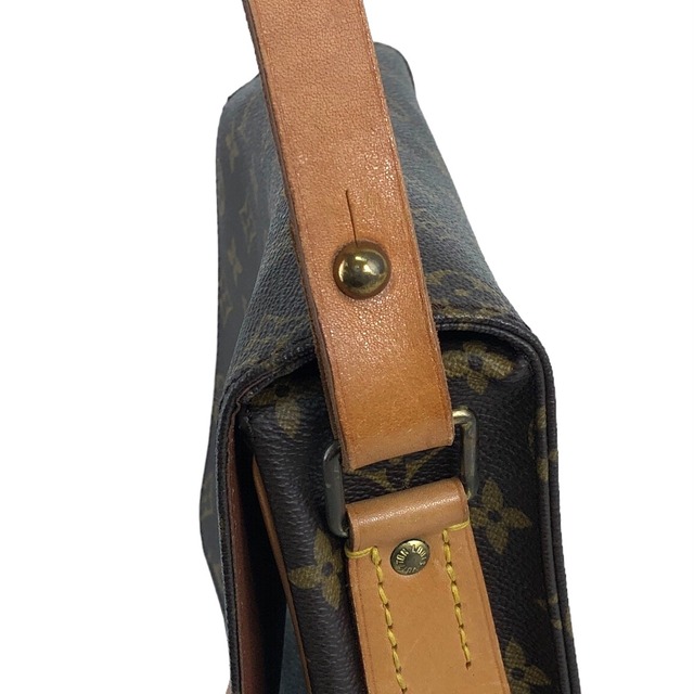 LOUIS VUITTON ルイヴィトン モノグラム ショルダーバッグ ブラウン PVCレザー M51252 カルトシエール vintage ヴィンテージ オールド bvju5u
