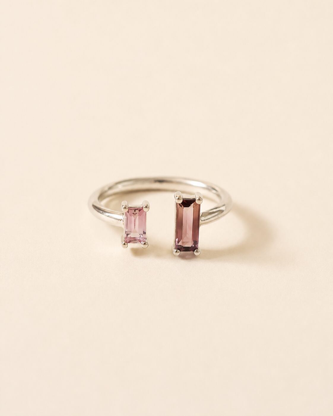 ENTRE / 2 stone open ring -Aurore(オロール)