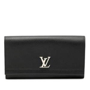 ルイ ヴィトン ポルトフォイユ ロックミー2 長財布 M62329 ブラック レザー レディース LOUIS VUITTON 【中古】