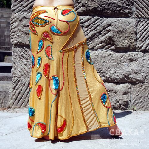 ベリーダンス Aida Nour ベリーダンス衣装ターコイズブルーの2点セット