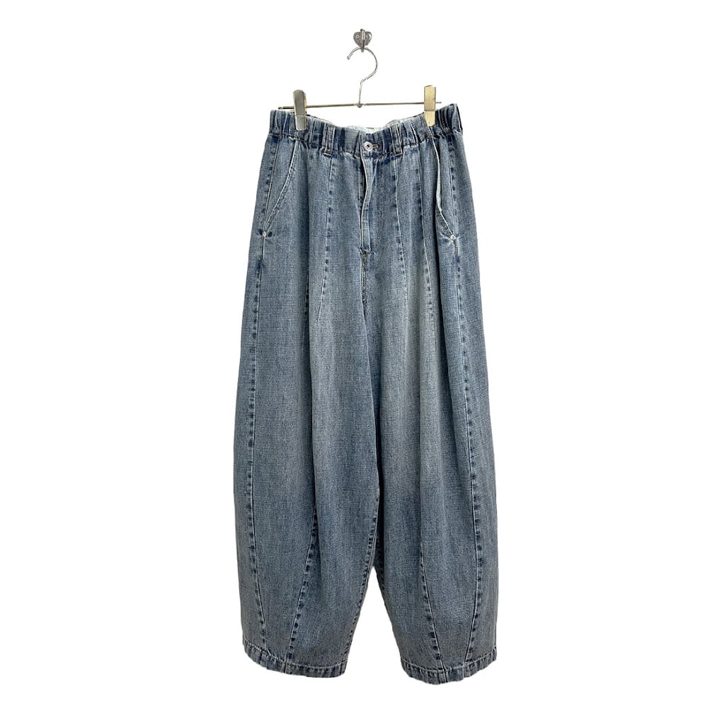 予約販売] ayane アヤン 麻混デニムバレルレッグパンツ 826502 (4/中