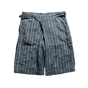 DRIES VAN NOTEN linen gurhka shorts