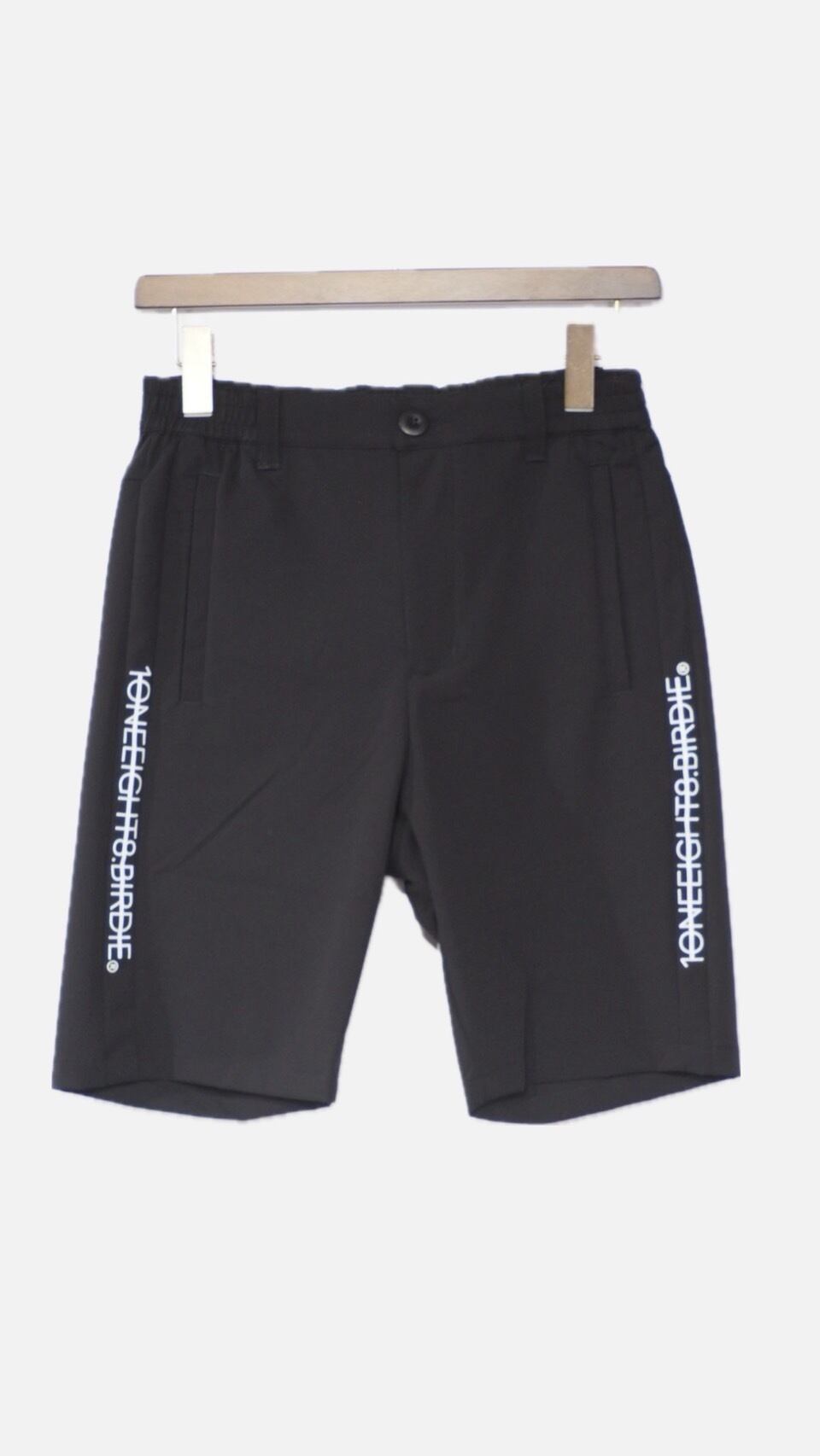 【1oneeight8】SSショートパンツ ブラック✖️ホワイトロゴ