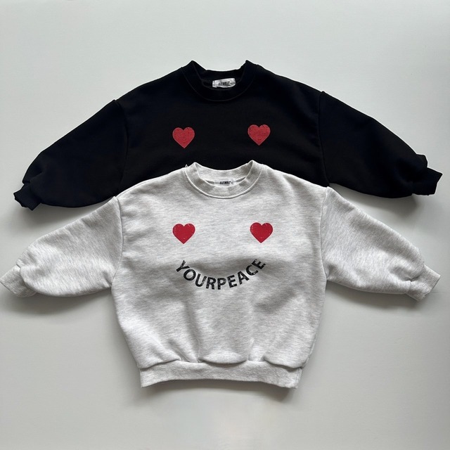 【春作】ハート＆英字シャツ