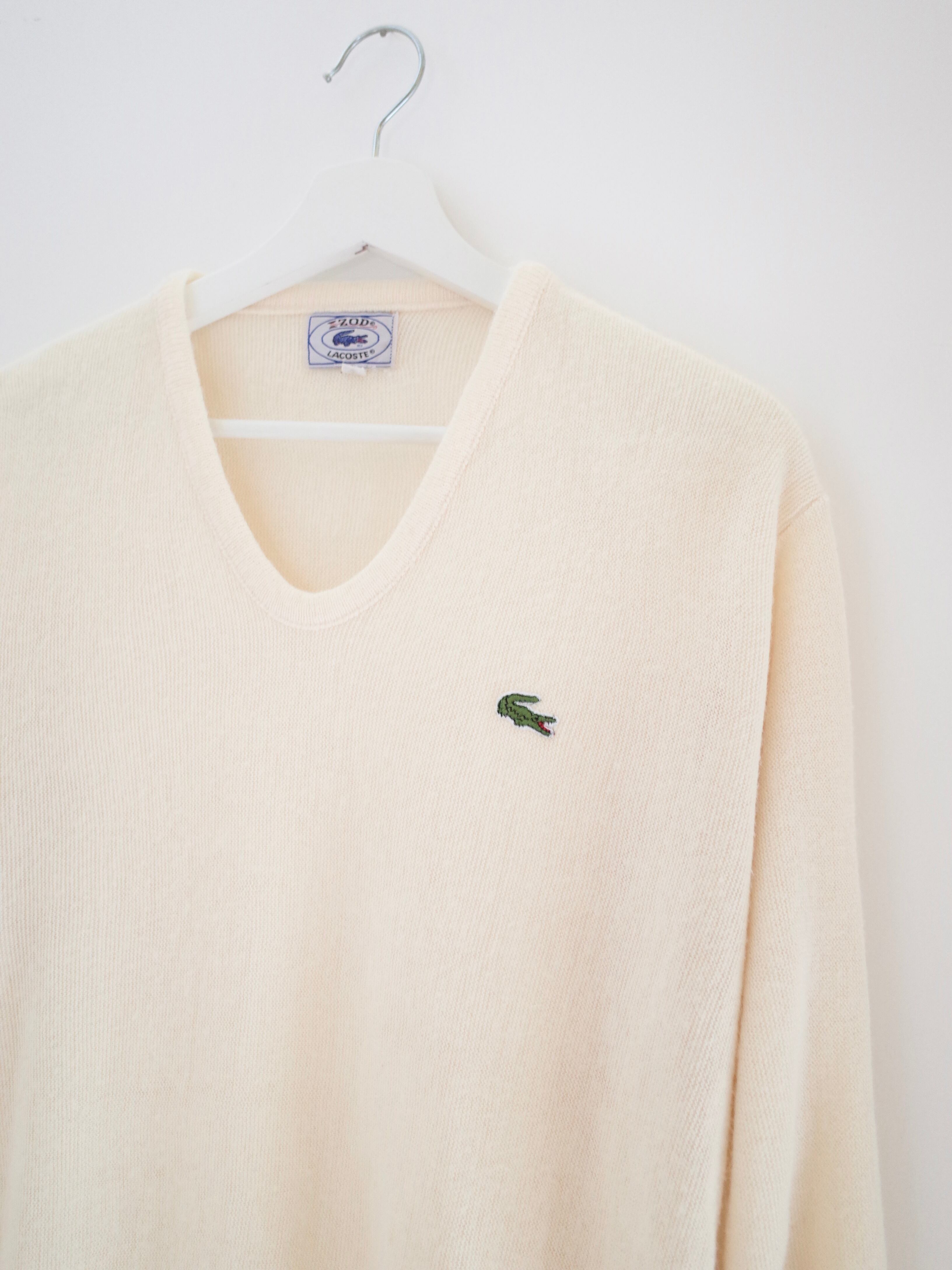80s IZOD LACOSTE acryl knit sweater