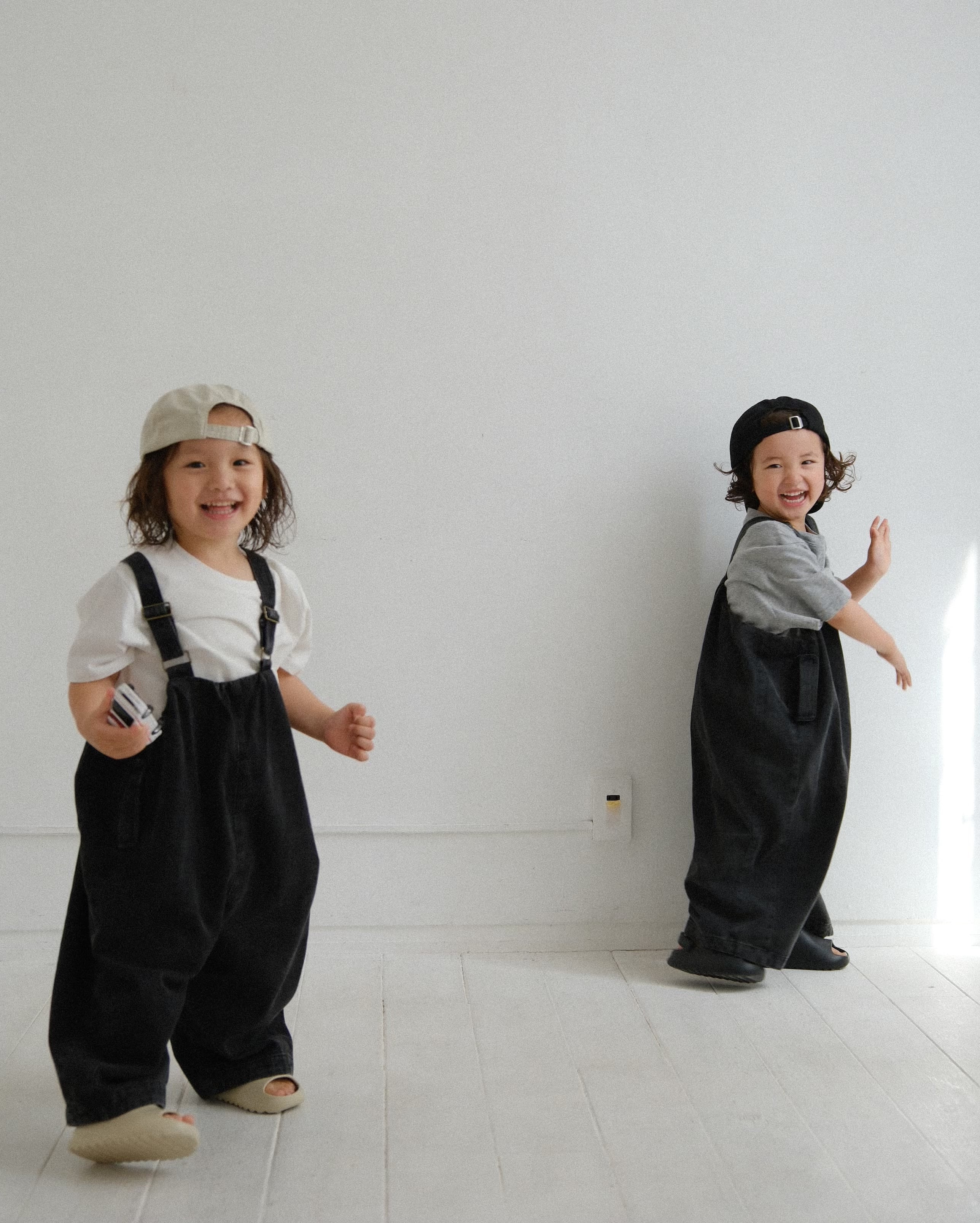 wide denim salopette | chaisy