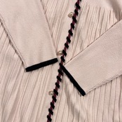 JILL STUART ジルスチュアート プリーツ風 ニットワンピース FR/アイボリー 系 レディース フェミニン