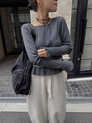 hem frill color scheme lib knit