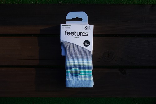 feetures（フィーチャーズ）  TRAIL MAX CUSHION MINI CREW　CloudVeil Blue