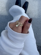 ラブドロップオープンリング