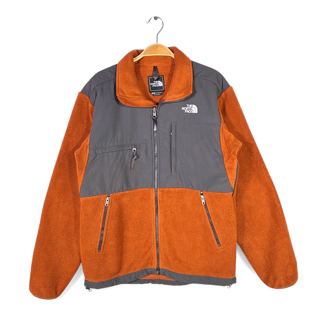 ノースフェイス デナリジャケット フリースジャケット 2トーン ライトブラウン ブラック THE NORTH FACE サイズM相当 古着 DD0489