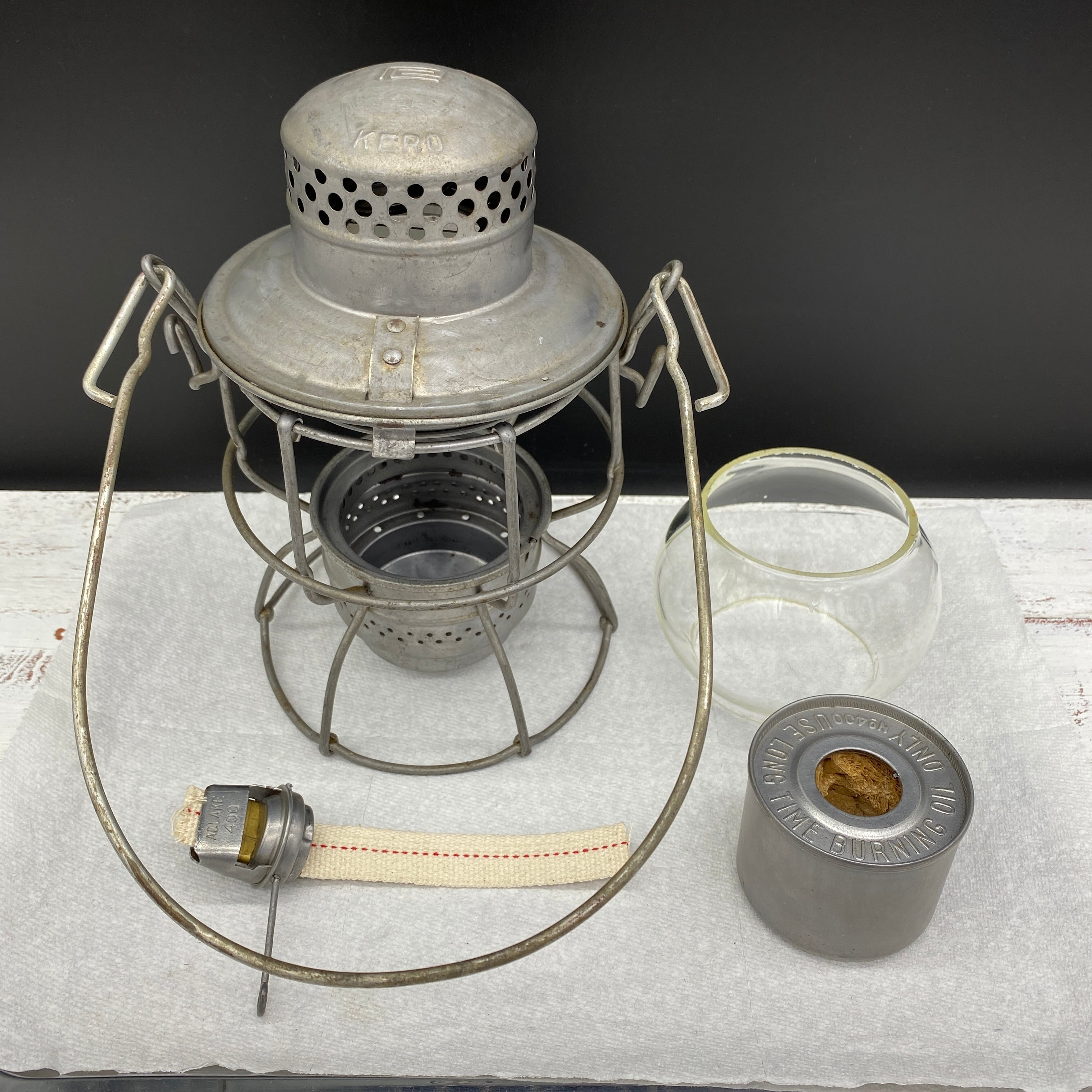 393【1920年-1930年代製造】 ビンテージ レールロードランタン 393【1920年-1930年代製造】 ビンテージ レールロードランタン