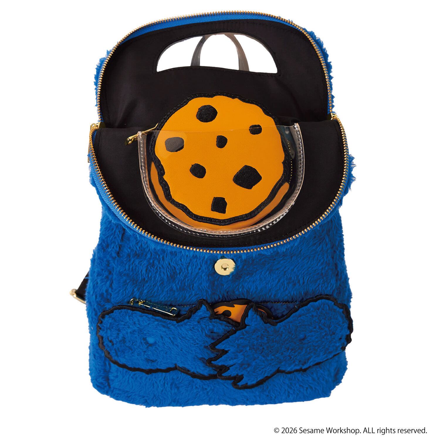LF SESAME STREET COOKIE MONSTER PLUSH MINI BACKPACK_SESBK0013