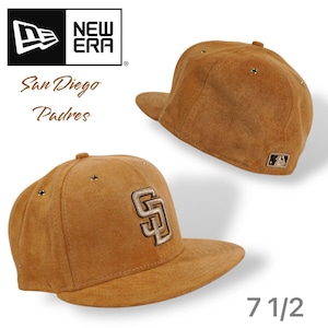 日本未発売】New Era San Diego Padres Suede Gold Logo 59Fifty Cap 7 1/2 / サンディエゴパドレス ニューエラ ダルビッシュ有