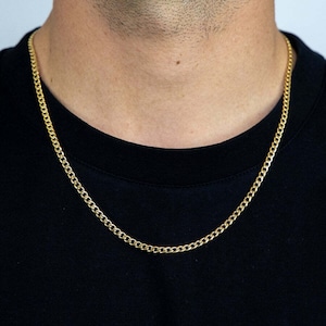 10K Real Gold Cuban Chain 【4.2mm/51cm】