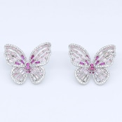 ピンクバタフライ ( ピアス / イヤリング )THE HANY限定カラー