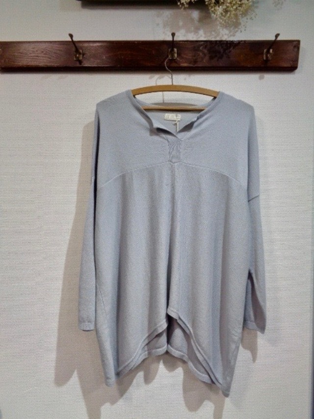 シサム工房・オーガニックコットンニット  スムースニットチュニック