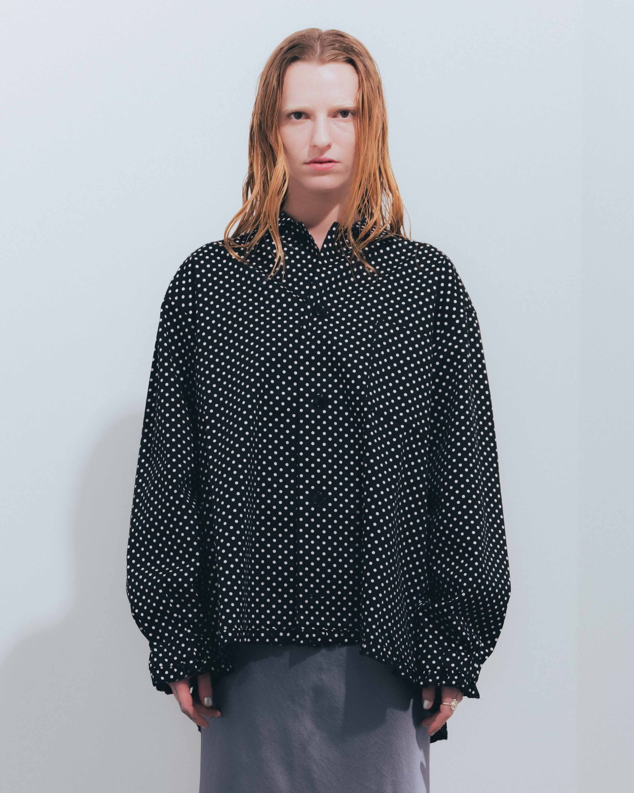 NICK GEAR  Dot Gather shirt