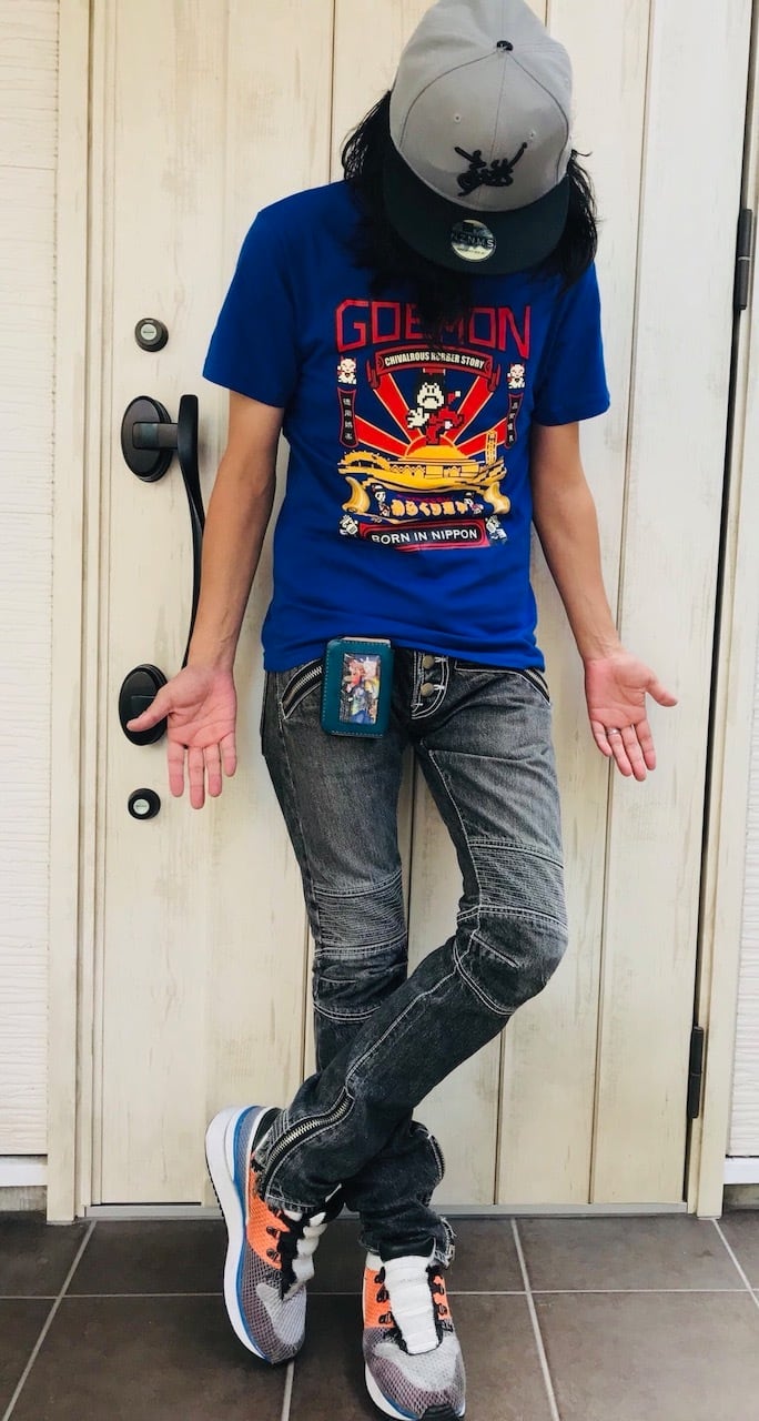 がんばれゴエモン!からくり道中 「GOEMON」 Tシャツ(全2色) / GAMES GLORIOUS