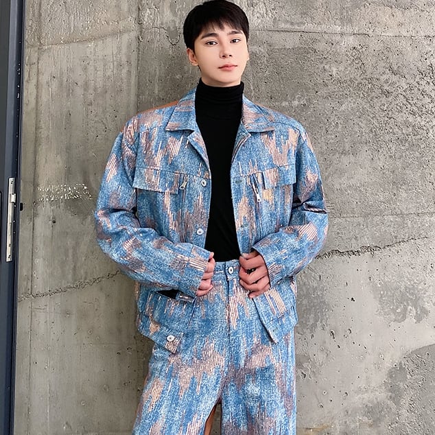 PGG ■セットアップ■ マーブル柄 GYANN BROS ZERO マーブル柄 ジャージ上下セット : takafuku1915