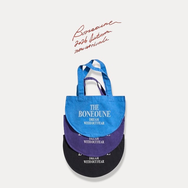 【取寄】boneoune｜boat pigment bag｜ボートピグメントバッグ｜M-L｜kids&jr｜26 autumn