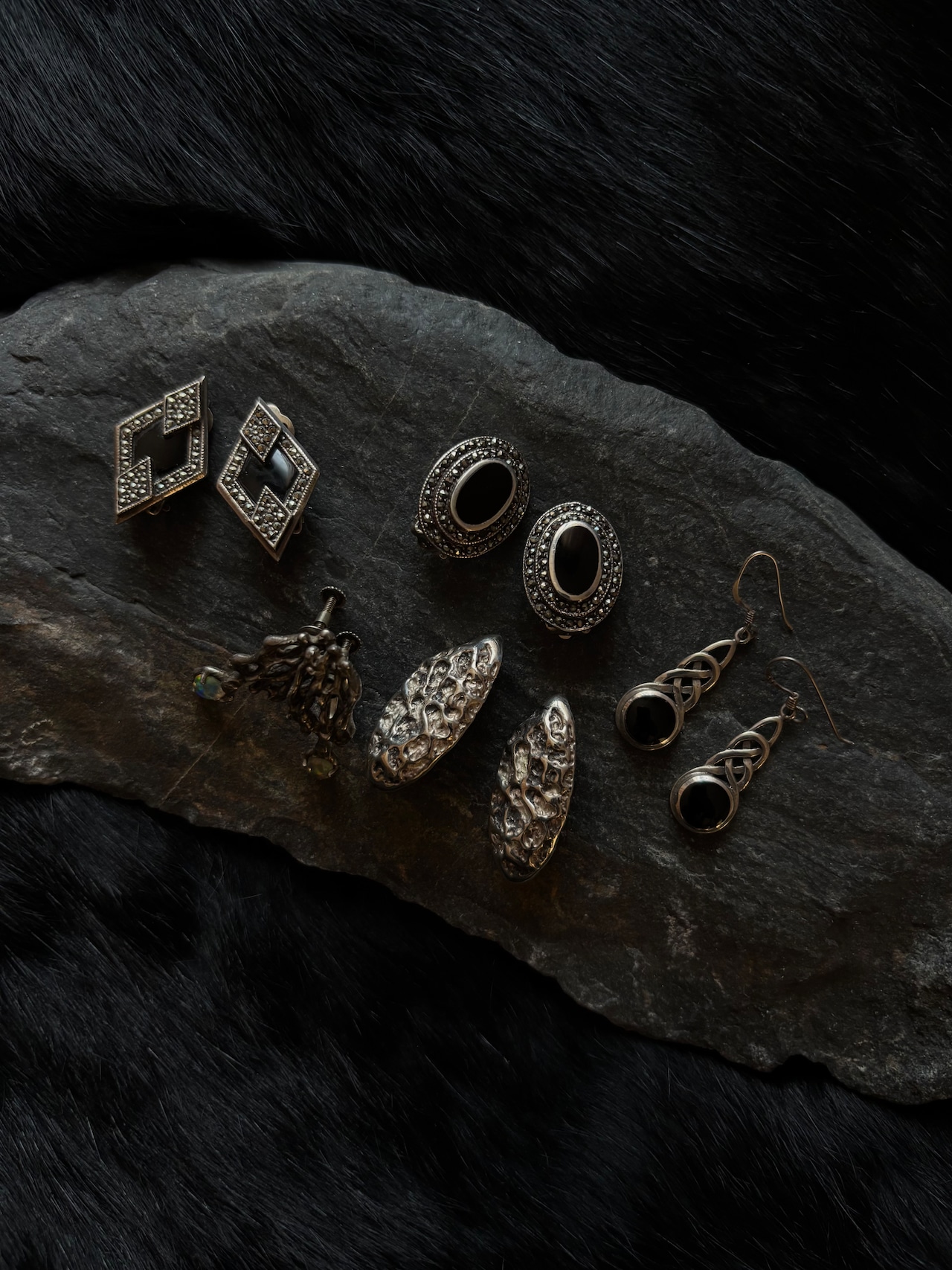 Silver earring modernist-2-5