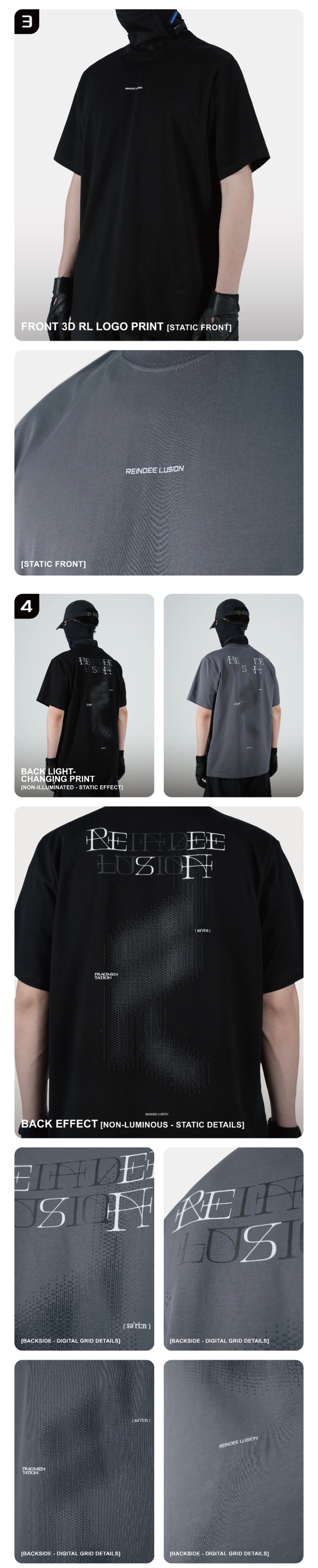 REINDEE LUSION 26SS ルミナスプリント SORONA 速乾コットンショートスリーブ Tシャツ