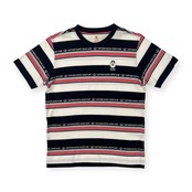 CAPTAIN SANTA キャプテンサンタ ボーダー柄 半袖Tシャツ LA /ホワイト×ホワイト×レッド×グレー/マリン/レディース