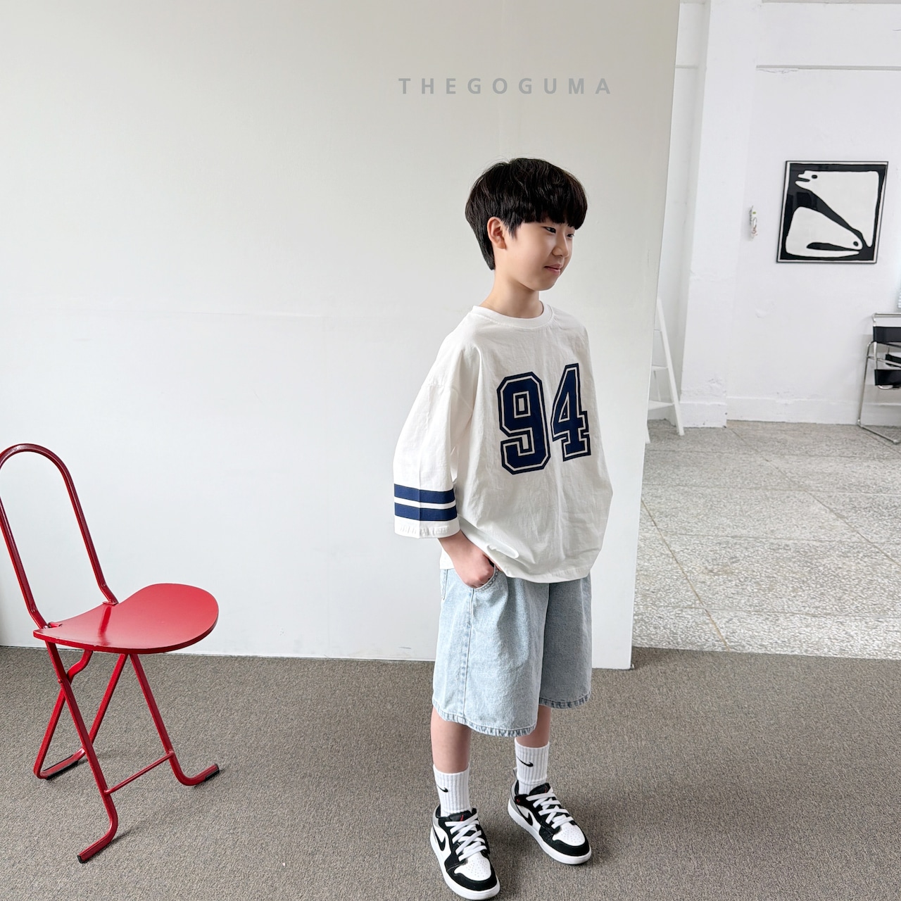 THE GOGUMA 26/SM スノー5部デニムパンツ