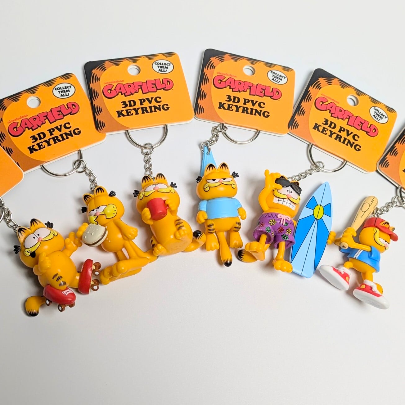 Garfield ( ガーフィールド ) 】 3D PVCキーホルダー 『 サーフィン