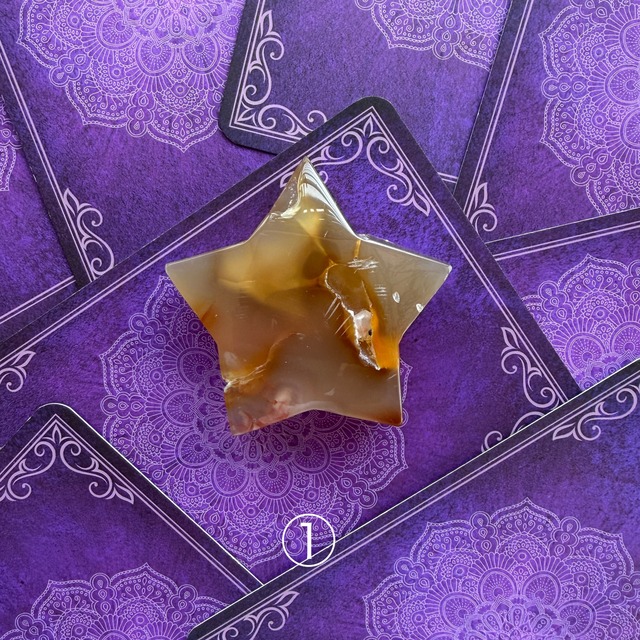 【握り石】桜メノウ  〜star〜