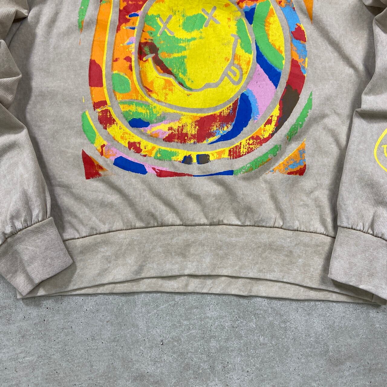 NIRVANA ニルヴァーナ バンド スウェットシャツ 袖プリ メンズS