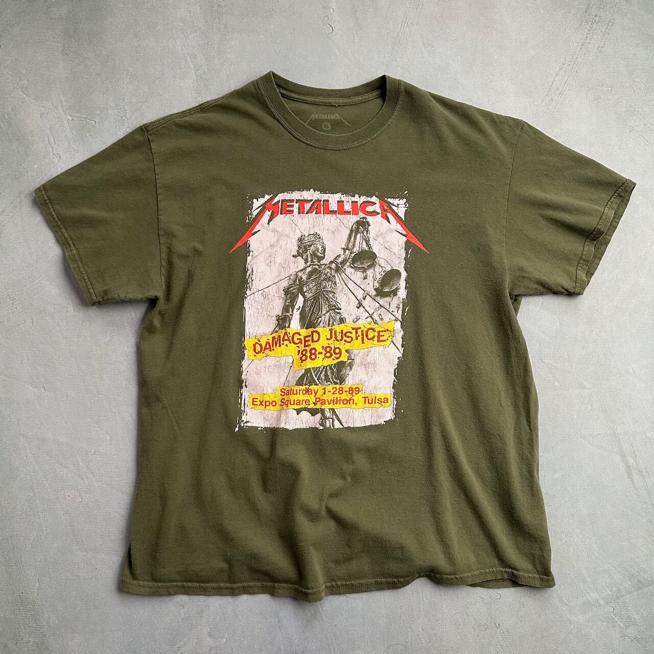METALLICA メタリカ バンドTシャツ カーキ | RUFFY