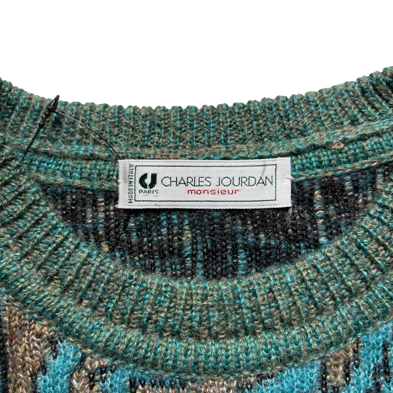 vintage CHARLES JOURDAN jacquard knit sweater