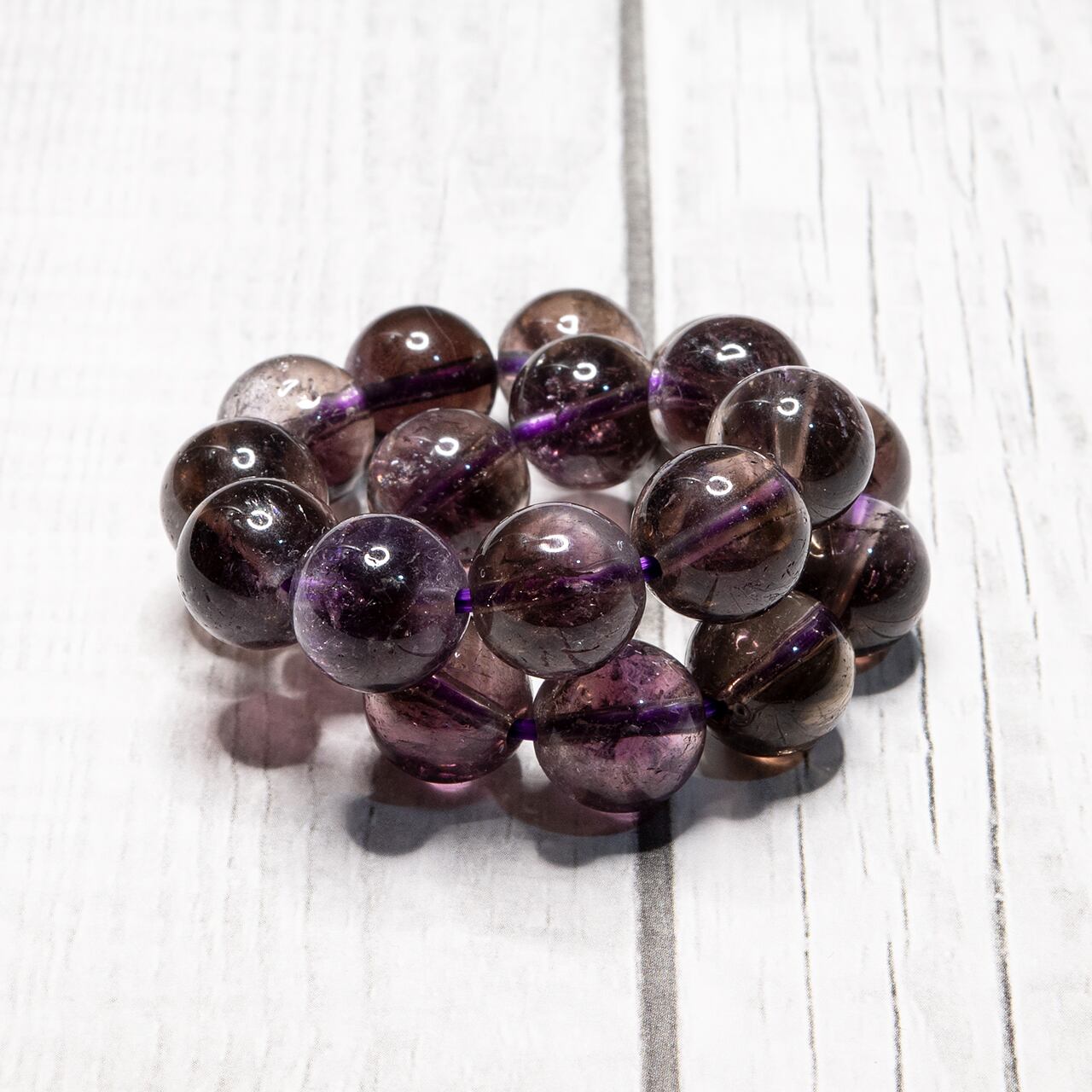 ☆1点物☆ スモーキーアメジストファントムブレスレット | Pay ID